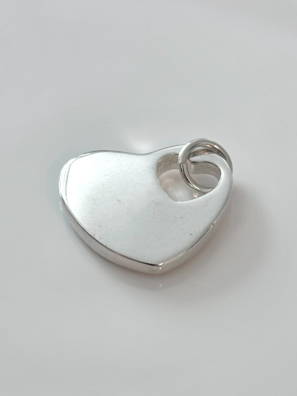 Sterling Silver Heart w/Cut Out
Heart Charm Pendant for Necklace - Picture 3 of 9